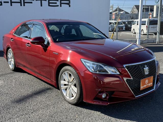 クラウンハイブリッド アスリートS 禁煙車 純正8インチナビ フルセグ バックカメラ シートヒーター ステアリングヒーター クリアランスソナー クルーズコントロール パワーシート 純正17インチアルミホイール DVD視聴可 スマートキー(21枚目)