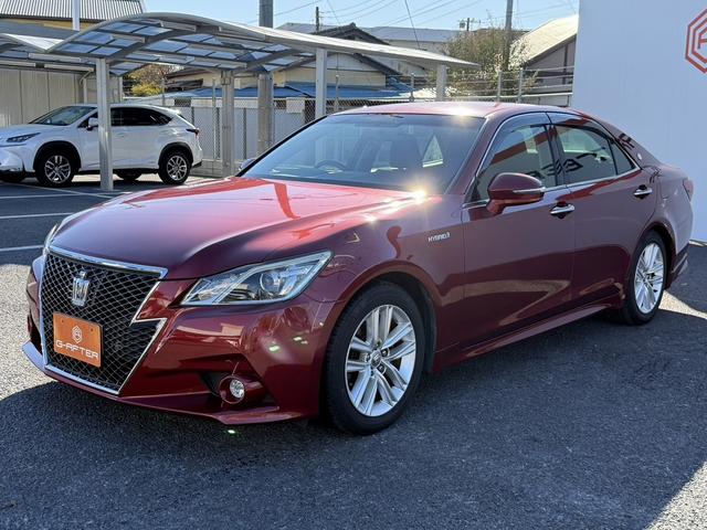 クラウンハイブリッド アスリートS 禁煙車 純正8インチナビ フルセグ バックカメラ シートヒーター ステアリングヒーター クリアランスソナー クルーズコントロール パワーシート 純正17インチアルミホイール DVD視聴可 スマートキー(24枚目)