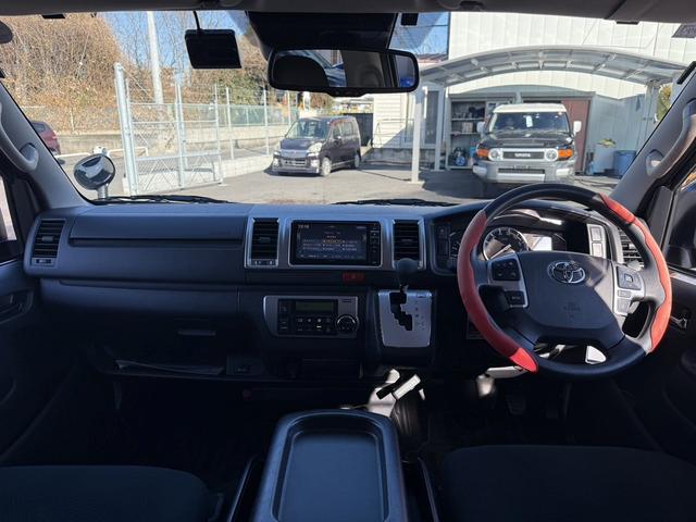 ハイエースバン ロングスーパーＧＬ　禁煙車　ナビ　フルセグ　バックカメラ　衝突軽減ブレーキ　運転支援システム　純正１５インチアルミ　パーキングサポートブレーキ　オートハイビーム　　ＵＳＢ入力端子　ＬＥＤヘッドライト　ビルトインＥＴＣ（16枚目）