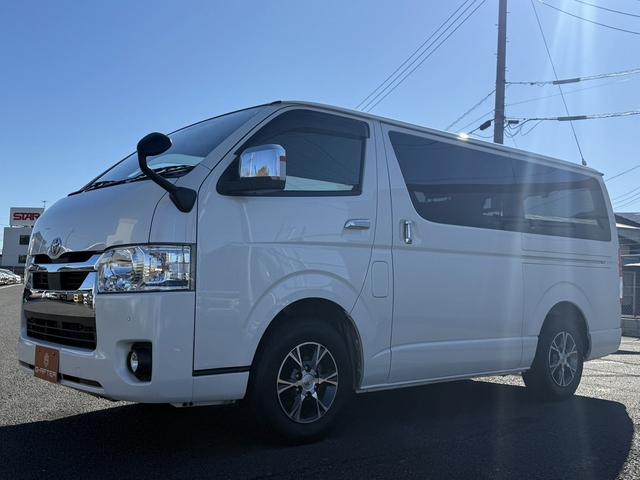 ハイエースバン ロングスーパーＧＬ　禁煙車　ナビ　フルセグ　バックカメラ　衝突軽減ブレーキ　運転支援システム　純正１５インチアルミ　パーキングサポートブレーキ　オートハイビーム　　ＵＳＢ入力端子　ＬＥＤヘッドライト　ビルトインＥＴＣ（23枚目）