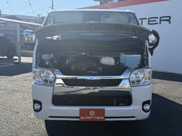 ハイエースバン ロングスーパーＧＬ　禁煙車　ナビ　フルセグ　バックカメラ　衝突軽減ブレーキ　運転支援システム　純正１５インチアルミ　パーキングサポートブレーキ　オートハイビーム　　ＵＳＢ入力端子　ＬＥＤヘッドライト　ビルトインＥＴＣ（76枚目）