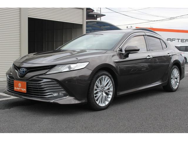 カムリ Ｇレザーパッケージ　１０インチディスプレイ　ＯＰベージュ革＆ブラウン内装　衝突軽減　運転支援システム　ブラインドスポット　レーダークルーズ　コーナーセンサー　ヒータ付きパワーシート　バックカメラ　オートマチックハイビーム（26枚目）