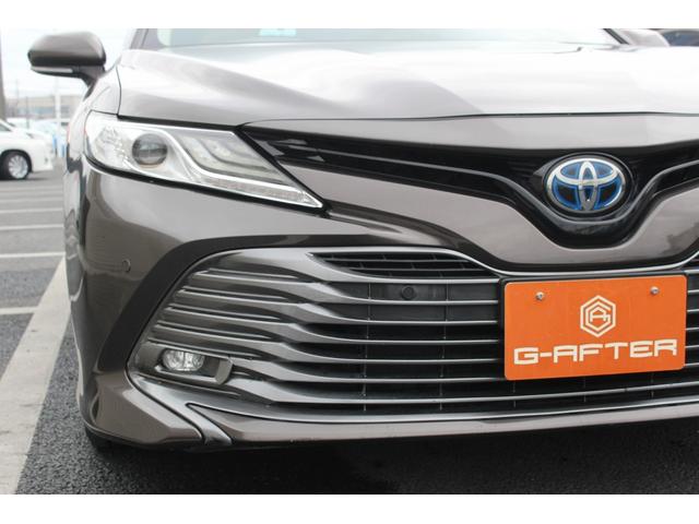 カムリ Ｇレザーパッケージ　１０インチディスプレイ　ＯＰベージュ革＆ブラウン内装　衝突軽減　運転支援システム　ブラインドスポット　レーダークルーズ　コーナーセンサー　ヒータ付きパワーシート　バックカメラ　オートマチックハイビーム（27枚目）