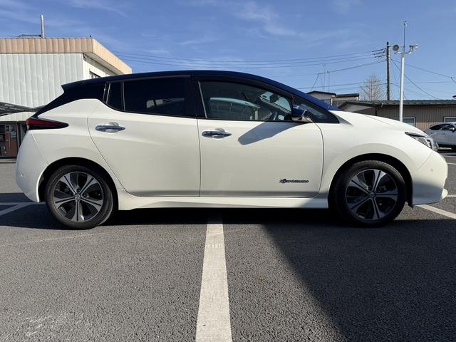 リーフ Ｘ　ワンオーナー　純正ナビ　フルセグ　３６０度カメラ　純正１７ＡＷ　ＬＥＤライト　ステアリング＆シートヒーター　パーキングアシスト　運転支援システム　衝突軽減ブレーキ　コーナーセンサー　ビルドインＥＴＣ（9枚目）