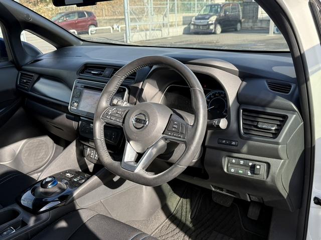 リーフ Ｘ　ワンオーナー　純正ナビ　フルセグ　３６０度カメラ　純正１７ＡＷ　ＬＥＤライト　ステアリング＆シートヒーター　パーキングアシスト　運転支援システム　衝突軽減ブレーキ　コーナーセンサー　ビルドインＥＴＣ（43枚目）