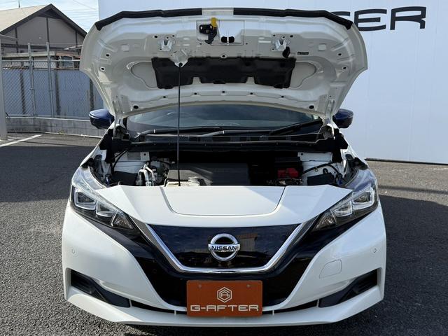 リーフ Ｘ　ワンオーナー　純正ナビ　フルセグ　３６０度カメラ　純正１７ＡＷ　ＬＥＤライト　ステアリング＆シートヒーター　パーキングアシスト　運転支援システム　衝突軽減ブレーキ　コーナーセンサー　ビルドインＥＴＣ（75枚目）