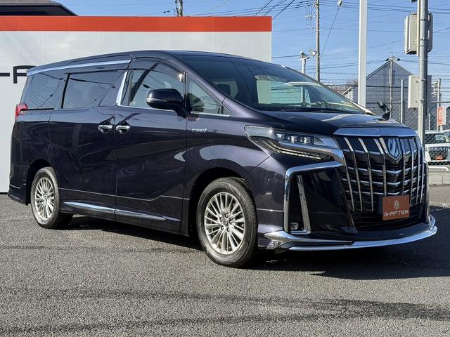アルファードハイブリッド ＳＲ　禁煙車　後期型　ツインサンルーフ　純正１０型ナビ　フリップダウンモニター　フルモデリスタ　シートエアコン　衝突軽減　運転支援　デジタルインナーミラー　ブラインドスポット　両側電動スライド　３眼ＬＥＤ（9枚目）