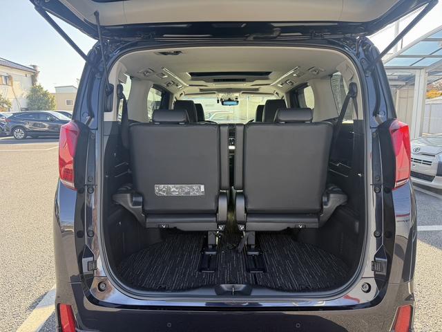 アルファードハイブリッド ＳＲ　禁煙車　後期型　ツインサンルーフ　純正１０型ナビ　フリップダウンモニター　フルモデリスタ　シートエアコン　衝突軽減　運転支援　デジタルインナーミラー　ブラインドスポット　両側電動スライド　３眼ＬＥＤ（30枚目）