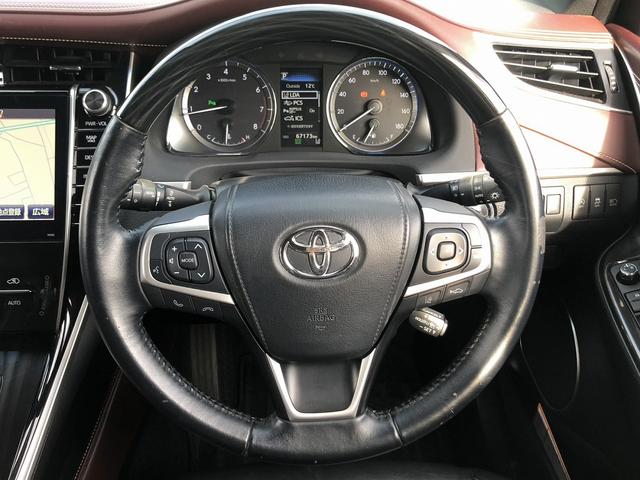 ハリアー プログレス 禁煙車 後期型 JBLサウンド メーカーOP9型JBLナビ フルセグ 360度カメラ ステアリングサポート 衝突軽減ブレーキ レーダークルーズ パワーシート パワーバックドア コーナリングランプ(48枚目)