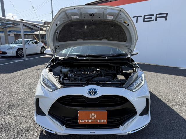ヤリス ハイブリッドＺ　禁煙車　モデリスタエアロ　純正８インチディスプレイ　バックカメラ　フルセグ　衝突軽減ブレーキ　運転支援システム　オートマチックハイビーム　純正ビルトインＥＴＣ２．０　レーダークルーズ　シートヒーター（73枚目）