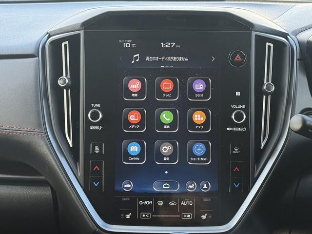 レヴォーグ ＳＴＩスポーツ　ＥＸ　禁煙車　純正１１．６インチナビ　黒革シート　フルセグ　フロント・サイド・バックカメラ　衝突軽減ブレーキ　アダプティブクルーズコントロール　電動Ｒゲート　シートヒーター　パワーシート　Ｂｌｕｅｔｏｏｔｈ（4枚目）