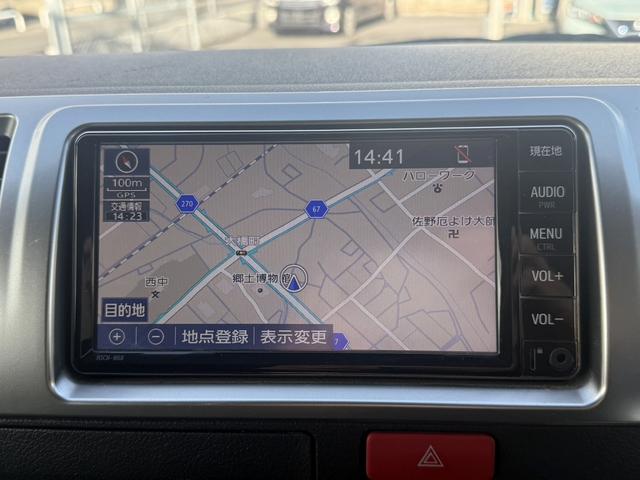 ハイエースバン 　スーパーＧＬ　禁煙車　ワンオーナー　モデリスタエアロ　純正ナビ　３６０度カメラ　コーナーセンサー　衝突軽減ブレーキ　運転支援システム　ビルトインＥＴＣ　オートエアコン　スマートキーエントリー（3枚目）