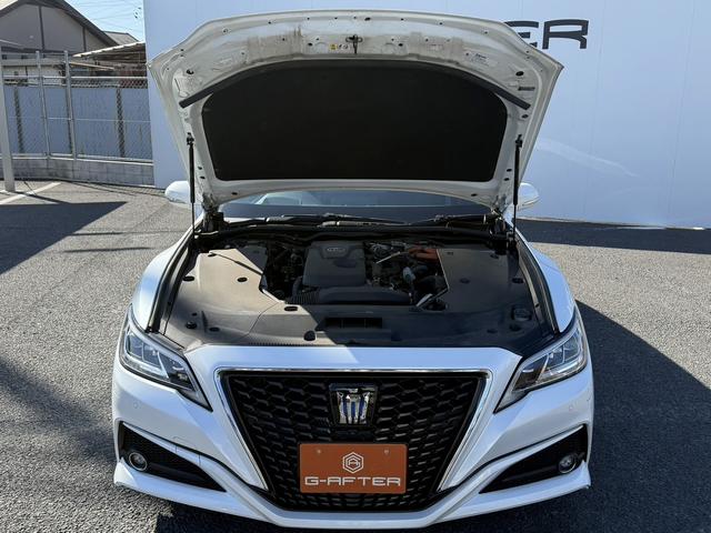 クラウンハイブリッド Ｇ　温熱機能付黒革シート　純正１２．３型ナビ　フルセグＴＶ　全周囲カメラ　メモリ機能付きパワーシート　デジタルインナーミラー　レーダークルーズコントロール　シートベンチレーション　クリアランスソナー（75枚目）