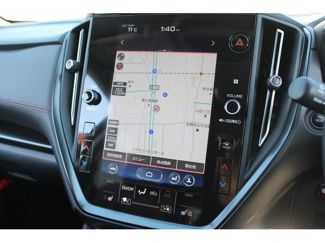 レヴォーグ ＳＴＩスポーツ　ＥＸ　禁煙車　サンルーフ　スマートリアビューミラー　本革シート　アイサイトＸ　純正１１．６インチナビ　フルセグ　フロントサイドバックカメラ　衝突軽減　クリアランスソアー　電動リアゲート　パワーシート　ＥＴＣ（7枚目）