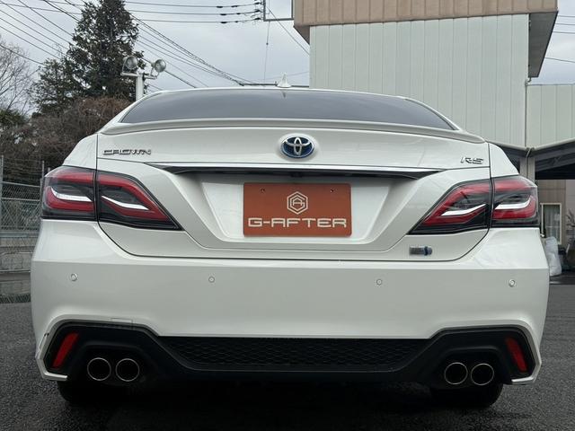 クラウンハイブリッド ＲＳアドバンス　禁煙車　純正８インチナビ　地デジ　アラウンドビューモニター　トヨタセーフティセンス　アダプティブクルーズコントロール　黒革シート　ブラインドスポットモニター　ＥＴＣ２．０　シートヒーター（12枚目）