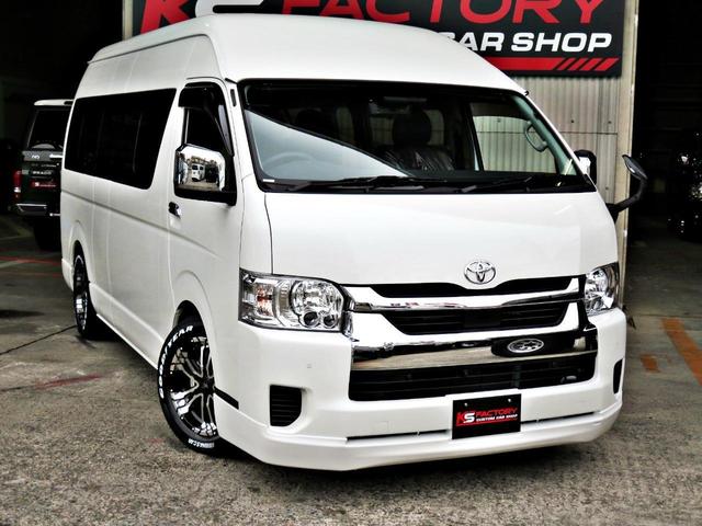 ハイエースコミューター スーパーロングＧＬ　登録済新車／３ナンバー／１０人乗り乗用登録／ワゴンディーゼル／構造変更／メッキグリル・ミラー／１７インチＡＷ／ローダウン／ＬＥＤテールランプ／シートカバー／ＳＤフルセグナビ／ＥＴＣ／バックモニター／／（15枚目）