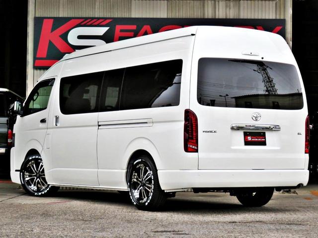 ハイエースコミューター スーパーロングＧＬ　登録済新車／３ナンバー／１０人乗り乗用登録／ワゴンディーゼル／構造変更／メッキグリル・ミラー／１７インチＡＷ／ローダウン／ＬＥＤテールランプ／シートカバー／ＳＤフルセグナビ／ＥＴＣ／バックモニター／／（21枚目）