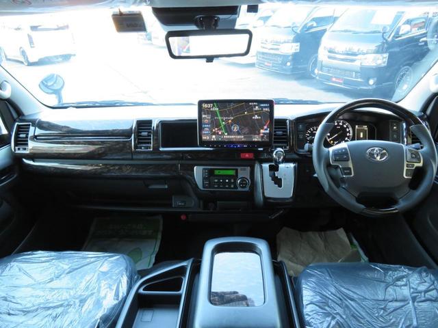 ハイエースワゴン ＧＬ　未登録新車／ＫＳＦサルーン１内装架装／アルパインＢＩＧ－Ｘ１１インチナビ／アルパイン後席モニター／車中泊可能テーブル付きパワースライドドア／ＥＴＣ／ＰＶＭバックカメラ／キャンピングカー仕様フルフラット（50枚目）