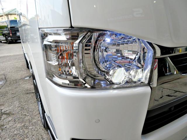 ハイエースバン スーパーGL ダークプライムII 新車未登録/7型/6AT/2800ccディーゼルターボ/415コブラフルエアロ/18インチAW/両側出しマフラーカッター/ワイパーカウル/ルーフスポイラー/イエローキャリパーカバー/フルセグTV/(75枚目)