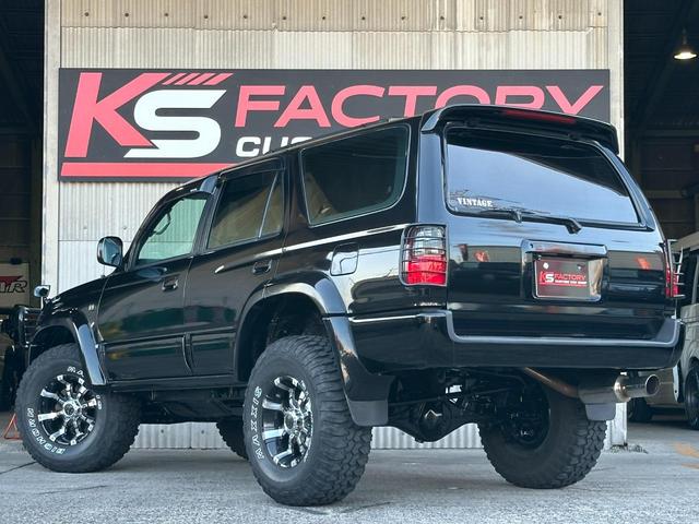 ハイラックスサーフ ＳＳＲ－Ｘ　Ｖセレクション　１８５サーフ　ブラック全塗装済み　クリスタルヘッドライト　ＴＯＹＯＴＡ文字メッシュグリル　グリルガード　ＭＧ　Ｂｅａｓｔホイール　マキシスタイヤ　ガナドールマフラー　新品ブラック＆千鳥柄シートカバー（67枚目）