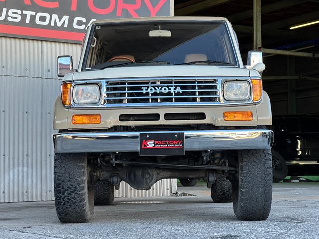 ランドクルーザープラド EXワイド ナローボディ仕様 ベージュホワイトツートン全塗装済み 新品グリル 新品ウインカーレンズ 新品3色LEDコンビテール シートカバー ナルディハンドル ナビ Bカメラ フルセグTV 輸出用ホイール(66枚目)