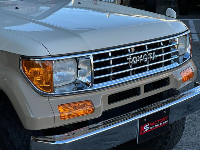 ランドクルーザープラド EXワイド ナローボディ仕様 ベージュホワイトツートン全塗装済み 新品グリル 新品ウインカーレンズ 新品3色LEDコンビテール シートカバー ナルディハンドル ナビ Bカメラ フルセグTV 輸出用ホイール(67枚目)