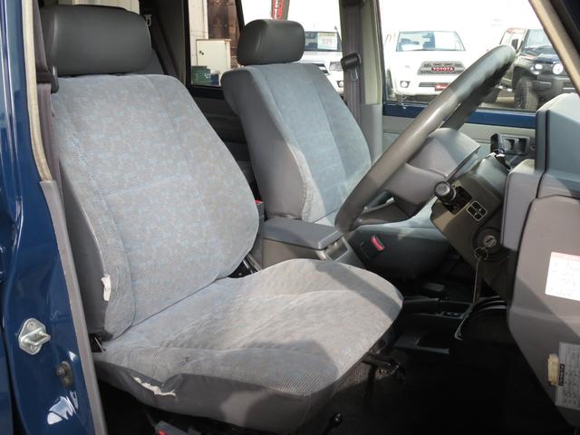 ランドクルーザー70 LX ランクル76 後期型 新品ネイビー全塗装済み フェンダーミラー ナローボディ 4ナンバー登録 ブラッドレーVホイール マットブラックグリル マットブラックバンパー パワーウインドウ 集中ドアロック(16枚目)