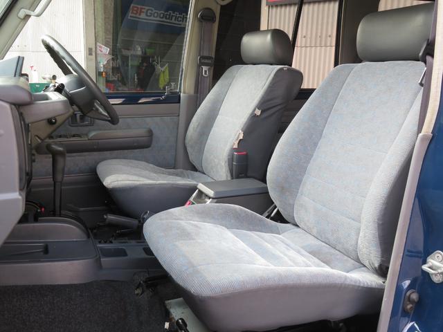 ランドクルーザー70 LX ランクル76 後期型 新品ネイビー全塗装済み フェンダーミラー ナローボディ 4ナンバー登録 ブラッドレーVホイール マットブラックグリル マットブラックバンパー パワーウインドウ 集中ドアロック(18枚目)
