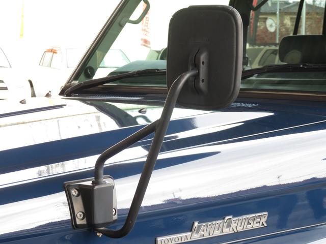 ランドクルーザー70 LX ランクル76 後期型 新品ネイビー全塗装済み フェンダーミラー ナローボディ 4ナンバー登録 ブラッドレーVホイール マットブラックグリル マットブラックバンパー パワーウインドウ 集中ドアロック(42枚目)