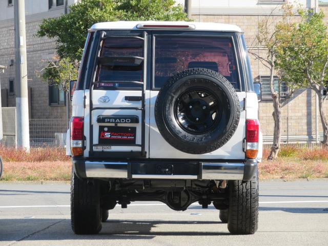 ランドクルーザープラド ＳＸワイド　７８プラド　後期型　１ナンバー登録　５人乗り　ホワイト全塗装　２インチリフトアップ　ＫＳオリジナルシートカバー　新品フロントバンパー　新品リアバンパー　新品グリル　ＧＩギアリアラダー　背面Ｔサンルーフ（37枚目）