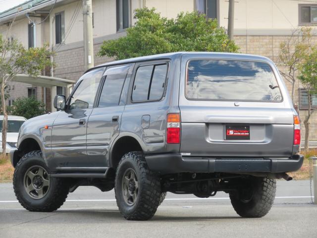 ランドクルーザー８０ ＶＸリミテッド　中期型　グレー全塗装済み　ナロー仕様　角目４灯　１ナンバー登録構造変更済み　ブラットレーＶ　ＢＦグットリッチＭＴタイヤ　ウッドコンビハンドル　シートカバー　シートヒーター　サンルーフ　Ｂカメラ（35枚目）