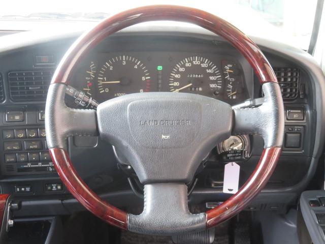 ランドクルーザー８０ ＶＸリミテッド　中期型　グレー全塗装済み　ナロー仕様　角目４灯　１ナンバー登録構造変更済み　ブラットレーＶ　ＢＦグットリッチＭＴタイヤ　ウッドコンビハンドル　シートカバー　シートヒーター　サンルーフ　Ｂカメラ（52枚目）