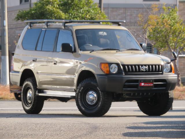 ランドクルーザープラド ＴＸ　９５プラド　ベージュ全塗装済み　ナロー仕様　ディーゼルターボ　丸目換装　マットブラックバンパー　ＡＲＢルーフラック　新品クリスタルオレンジコーナーレンズ　フリップダウンモニター　ナビ　フルセグＴＶ（29枚目）