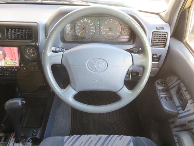 ランドクルーザープラド ＴＸ　９５プラド　ベージュ全塗装済み　ナロー仕様　ディーゼルターボ　丸目換装　マットブラックバンパー　ＡＲＢルーフラック　新品クリスタルオレンジコーナーレンズ　フリップダウンモニター　ナビ　フルセグＴＶ（53枚目）