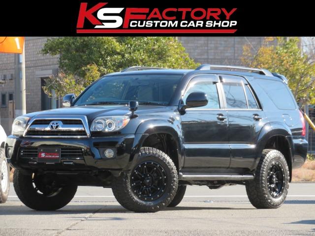 ハイラックスサーフ ＳＳＲ－Ｘリミテッド　２１５サーフ　後期型　ルーフレール　２インチリフトアップ　社外ＡＷ　ジオランダーＸーＡＴタイヤ　黒木目レザーコンビハンドル　ウッドコンビシフトノブ　ナビＢカメラ　フルセグＴＶ　寒冷地仕様　バックフォグ（2枚目）