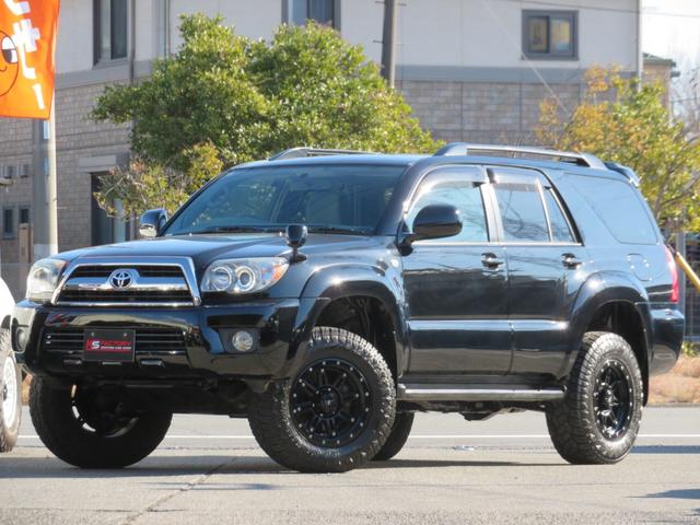 ハイラックスサーフ ＳＳＲ－Ｘリミテッド　２１５サーフ　後期型　ルーフレール　２インチリフトアップ　社外ＡＷ　ジオランダーＸーＡＴタイヤ　黒木目レザーコンビハンドル　ウッドコンビシフトノブ　ナビＢカメラ　フルセグＴＶ　寒冷地仕様　バックフォグ（22枚目）