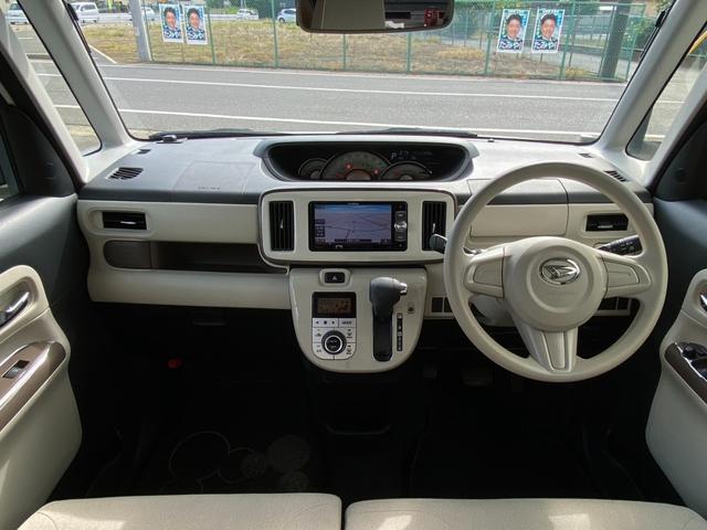 ムーヴキャンバス Ｇメイクアップ　ＳＡＩＩ　ワンオーナー車　社外ナビ　フルセグＴＶ　ＤＶＤ　Ｂｌｕｅｔｏｏｔｈ　前後ドラレコ　両側電動スライドドア　ＬＥＤヘッドライト　スマートアシスト２　ＥＴＣ　オートライト　電格ミラー　スマートキー（4枚目）