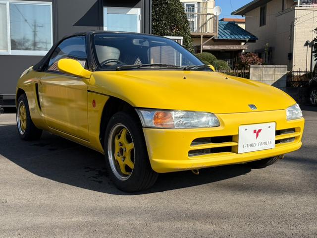 ビート ベースグレード　ベースグレード（２名）／５速マニュアル／ソフトトップ／純正Ｇａｔｈｅｒｓオーディオ／エアコン／パワーウィンドウ／実走行ｋ距離７９，０３７キロ／車検２年付き／ＳＰＡＲＣＯアルミホイール（8枚目）