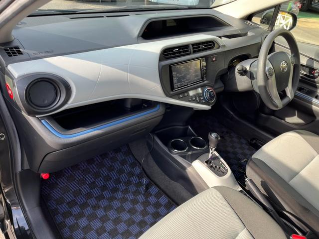 アクア Ｓ　ガナドールマフラー／社外ナビ／バックモニター／フルセグＴＶ／ＣＤ・ＤＶＤ再生／Ｂｌｕｅｔｏｏｔｈ音楽再生／オートライト／オートリトラクタブルミラー／ＥＴＣ／プッシュスタート／ＬＥＤバルブ／スペアキー（38枚目）