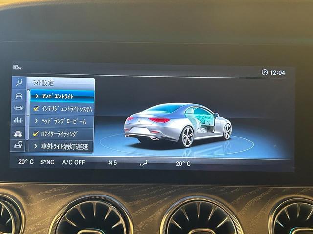 ＣＬＳクラス ＣＬＳ２２０ｄ　スポーツ　エクスクルーシブパッケージ　パノラミックスライディングルーフ　黒レザーシート　純正ナビ　フルセグ　３６０°カメラ　ヘッドアップディスプレイ　純正ドライブレコーダー　パワートランクリッド　アンビエントライト（45枚目）
