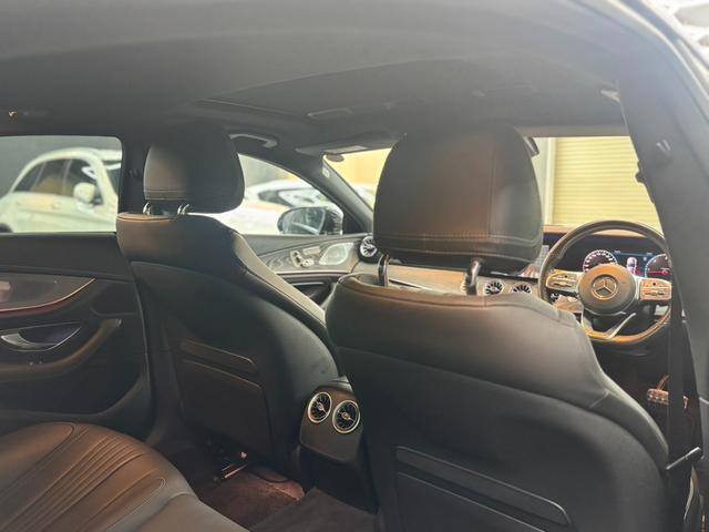 CLSクラス CLS220d スポーツ エクスクルーシブパッケージ パノラミックスライディングルーフ 黒レザーシート レーダーセーフティ 純正ナビ ブルメスター 360°カメラ ヘッドアップディスプレイ パワートランク ドラレコ ETC パフューム ベンチレーター(21枚目)