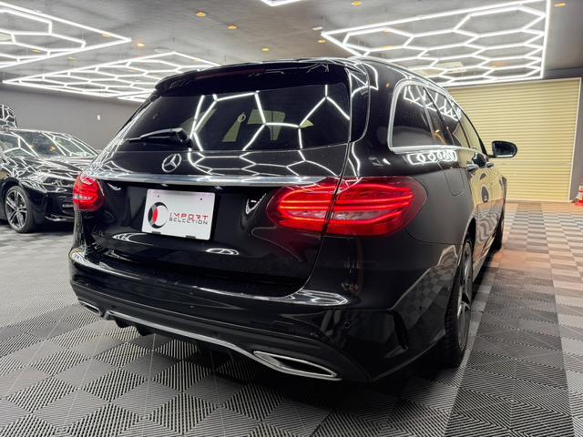 Cクラスステーションワゴン C220d ワゴンアバンギャルド AMGライン レーダーセーフティパッケージ 黒レザーシート 純正ナビ フルセグ バックモニター アンビエントライト LEDヘッドライト シートヒーター ETC パワーテールゲート ドライブレコーダー(7枚目)