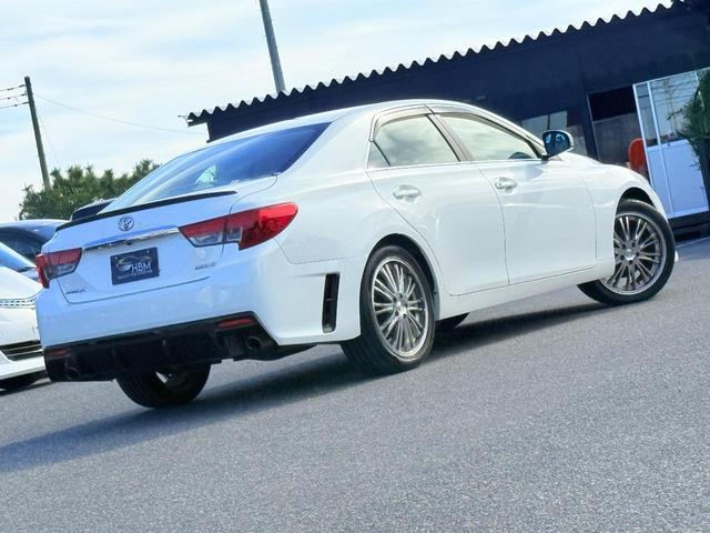 マークＸ ２５０Ｇ　リラックスセレクション　禁煙車Ｇ’ｓフロントリアバンパーカスタム可　社外アルミバックカメラＥＴＣ　ＢＴナビ　横滑り防止装置　盗難防止装置　頸部衝撃緩和ヘッドレスト（8枚目）
