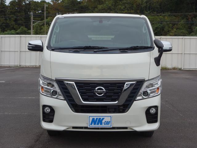 NV350キャラバンバン ロングプレミアムGX 純正メモリーナビ バックカメラ フルセグ Bluetooth エマージェンシーブレーキ ETC インテリキー プッシュスタート LEDヘッドライト オートライト フォグランプ 後席冷暖房(2枚目)