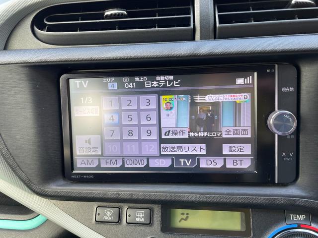 アクア S ドライブレコーダー ETC バックカメラ ナビ TV アルミホイール オートライト スマートキー 電動格納ミラー CVT 衝突安全ボディ ABS ESC CD DVD再生 Bluetooth エアコン(4枚目)