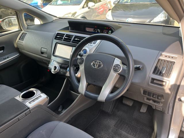 プリウスアルファ Sツーリングセレクション ドライブレコーダー ETC バックカメラ TV アルミホイール オートライト ヘッドライトウォッシャー スマートキー CVT 盗難防止システム 衝突安全ボディ ABS エアコン パワーステアリング(7枚目)