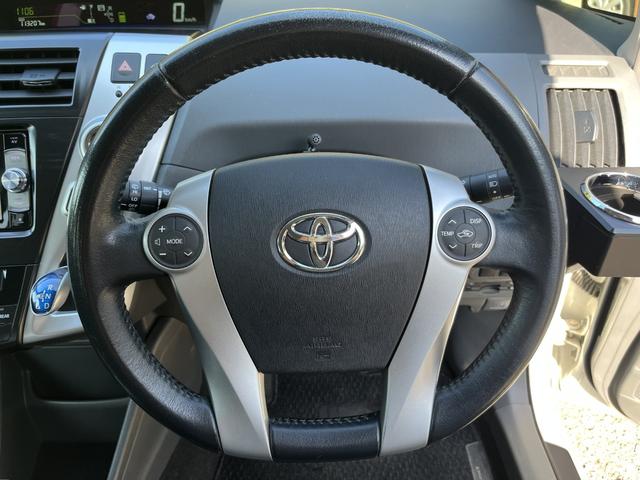 プリウスアルファ Ｓ　ＥＴＣ　バックカメラ　ナビ　ＴＶ　アルミホイール　オートライト　スマートキー　ＣＶＴ　盗難防止システム　衝突安全ボディ　ＡＢＳ　Ｂｌｕｅｔｏｏｔｈ　エアコン　パワーステアリング　パワーウィンドウ（3枚目）