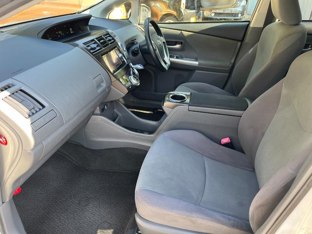 プリウスアルファ Ｓ　ＥＴＣ　バックカメラ　ナビ　ＴＶ　アルミホイール　オートライト　スマートキー　ＣＶＴ　盗難防止システム　衝突安全ボディ　ＡＢＳ　Ｂｌｕｅｔｏｏｔｈ　エアコン　パワーステアリング　パワーウィンドウ（8枚目）