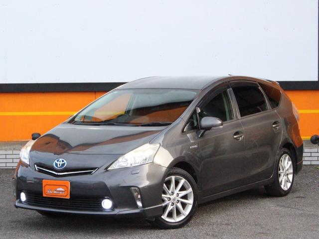 プリウスアルファ Sツーリングセレクション LEDヘッドライト&フォグランプ・Bluetooth接続・バックカメラ・フリップダウンモニター・スマートキー・ETC・オートA/C・社外ウッドコンビハンドル・純正17インチアルミ・プッシュスタート(24枚目)