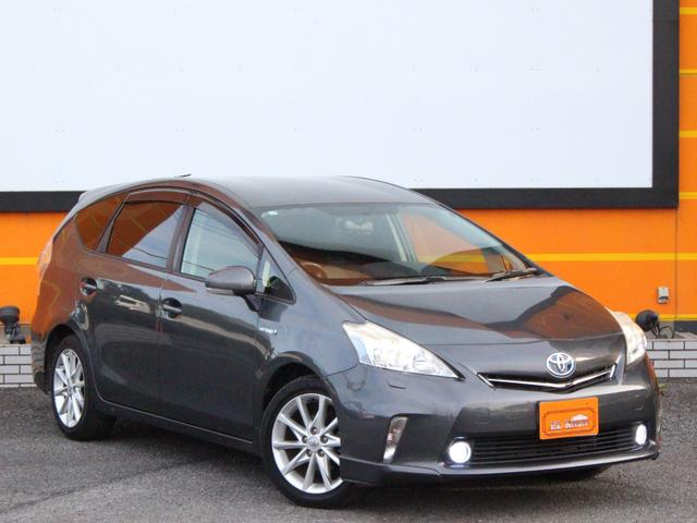 プリウスアルファ Sツーリングセレクション LEDヘッドライト&フォグランプ・Bluetooth接続・バックカメラ・フリップダウンモニター・スマートキー・ETC・オートA/C・社外ウッドコンビハンドル・純正17インチアルミ・プッシュスタート(25枚目)